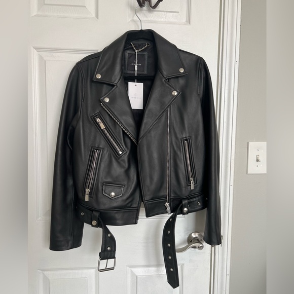 Anine Bing Benjamin leather jacket M NWT